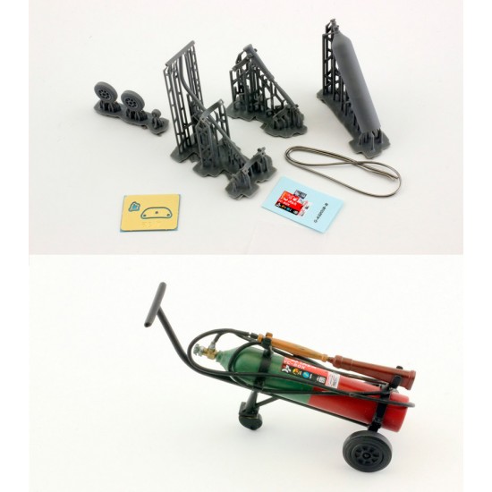 1/32 YC-50X Wheeled Aircraft Rescue and Fire Fighting Extinguisher 1/32 YC-50X Wheeled Aircraft Rescue and Fire Fighting Extinguisher