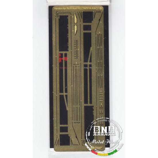 Photo-etched Fenders for 1/35 German Panzer IV Ausf.H/J for Tamiya kits Photo-etched Fenders for 1/35 German Panzer IV Ausf.H/J for Tamiya kits