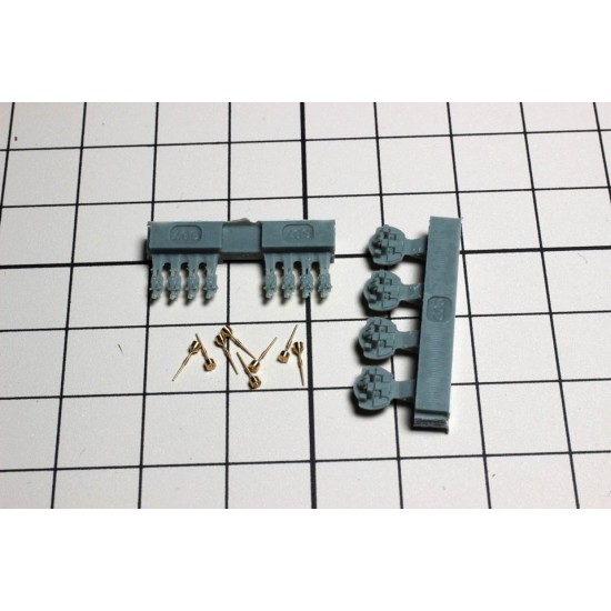 1/700 US Navy 3/50 MK-22 Twin AA Guns (4 groups) 1/700 US Navy 3/50 MK-22 Twin AA Guns (4 groups)