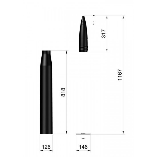 1/1 8.8cm Sprgr 43 (HE) kwk43 L71 1/1 8.8cm Sprgr 43 (HE) kwk43 L71
