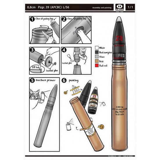 1/1 8.8cm Sprgr 43 (HE) kwk43 L71 1/1 8.8cm Sprgr 43 (HE) kwk43 L71