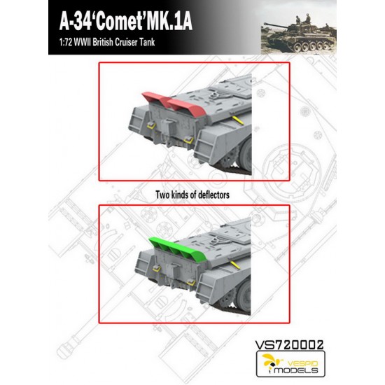 1/72 British Army A-34 Comet MK.1A Cruiser Tank 1/72 British Army A-34 Comet MK.1A Cruiser Tank