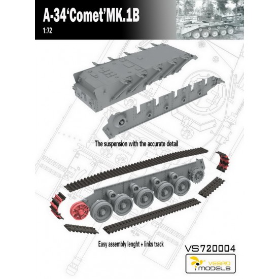 1/72 A34 Comet Mk.IB Cruiser Tank 1/72 A34 Comet Mk.IB Cruiser Tank
