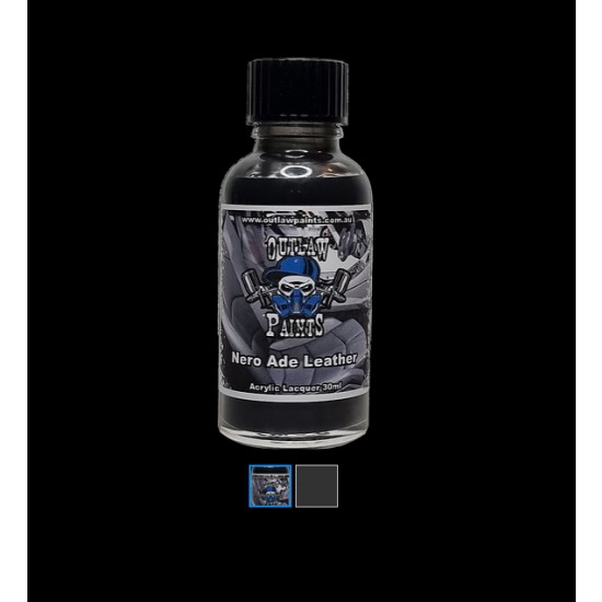 Acrylic Lacquer Paint - Solid Colour Nero Ade Leather (30ml)