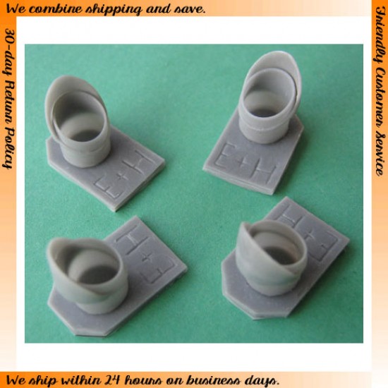 1/72 Lockheed C-130E & H Hercules Exhaust Pipes 1/72 Lockheed C-130E & H Hercules Exhaust Pipes