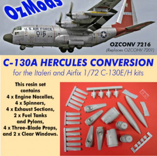 1/72 C-130A Hercules Conversion Set for Italeri and Airfix C-130E/H kits 1/72 C-130A Hercules Conversion Set for Italeri and Airfix C-130E/H kits