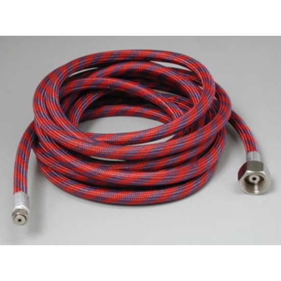 Paasche 10ft Nylon Braided Air Hose with Couplings Part #A-1/8-10 