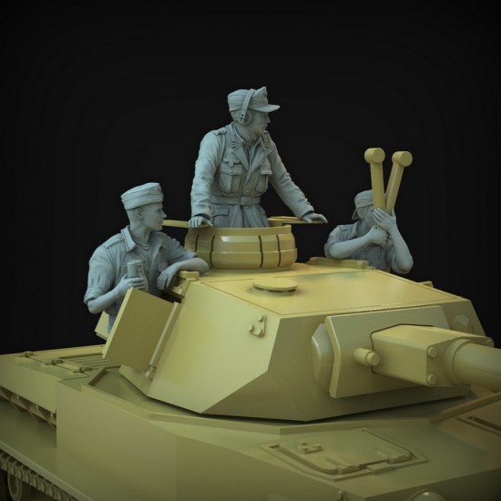 1/35 DAK Turret Figures set for Pz III & Pz IV Tanks (3 figures) 1/35 DAK Turret Figures set for Pz III & Pz IV Tanks (3 figures)