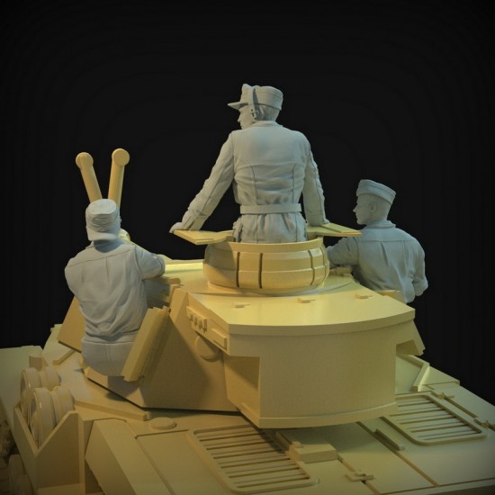 1/35 DAK Turret Figures set for Pz III & Pz IV Tanks (3 figures) 1/35 DAK Turret Figures set for Pz III & Pz IV Tanks (3 figures)