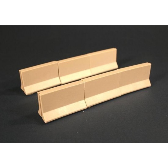 1/35 Jersey Concrete Barrier (Large) (6pcs) 1/35 Jersey Concrete Barrier (Large) (6pcs)
