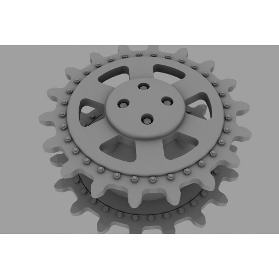1/35 Drive Wheels for WWII German Panther / Jagdpanther (Final Model) (4pcs) 1/35 Drive Wheels for WWII German Panther / Jagdpanther (Final Model) (4pcs)