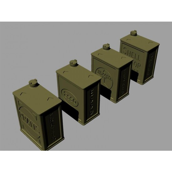 1/35 2-Gallon British POW Canisters (Commercial Set) (12pcs) 1/35 2-Gallon British POW Canisters (Commercial Set) (12pcs)