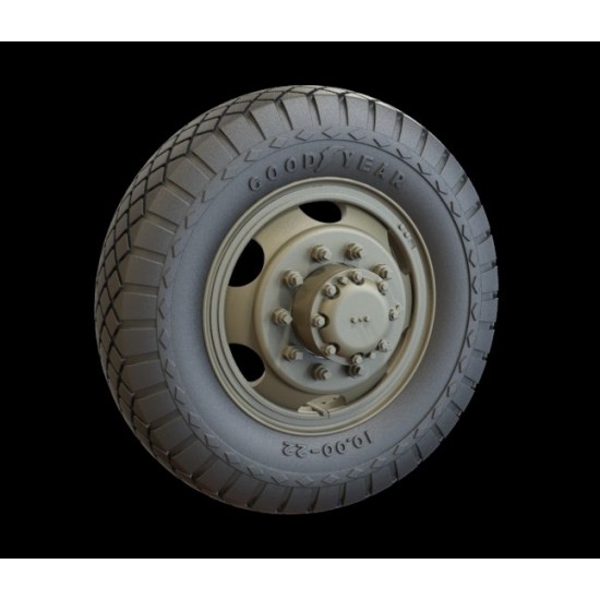 1/35 White 666 Road Wheels (Goodyear) 1/35 White 666 Road Wheels (Goodyear)