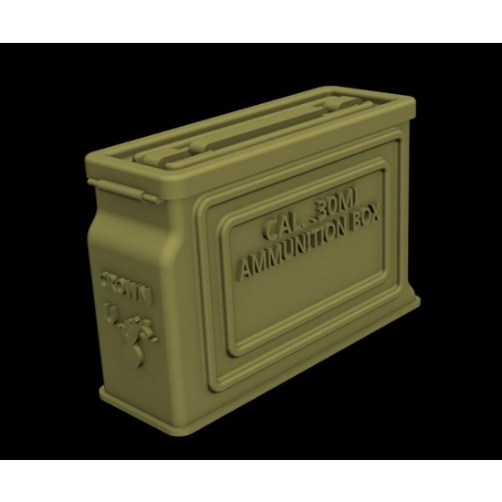 1/35 US Ammo Boxes for Caliber 0.3 Ammo (Metal Pattern) 1/35 US Ammo Boxes for Caliber 0.3 Ammo (Metal Pattern)