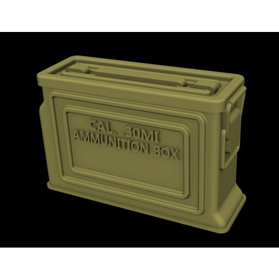 1/35 US Ammo Boxes for Caliber 0.3 Ammo (Metal Pattern) 1/35 US Ammo Boxes for Caliber 0.3 Ammo (Metal Pattern)