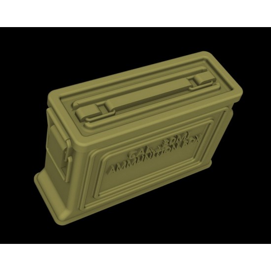 1/35 US Ammo Boxes for Caliber 0.3 Ammo (Metal Pattern) 1/35 US Ammo Boxes for Caliber 0.3 Ammo (Metal Pattern)