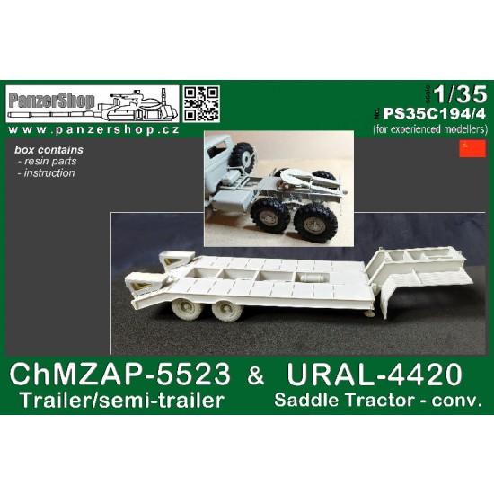 1/35 URAL-4420 Saddle Tractor Conv Set & ChMZAP-5523 Trailer/Semi-trailer
