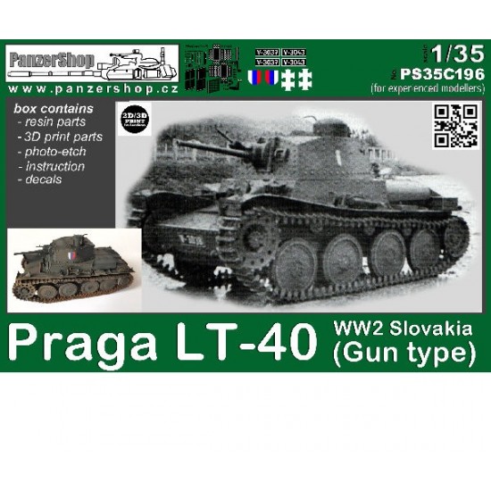 1/35 WWII Slovak Army Praga LT-40 Gun Type 1/35 WWII Slovak Army Praga LT-40 Gun Type