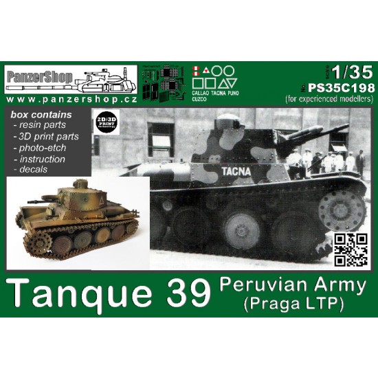 1/35 Peruvian Army Tanque 39 (Praga LTP) 1/35 Peruvian Army Tanque 39 (Praga LTP)