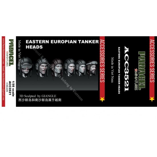1/35 Eastern Europian Tankers Heads (6pcs) 1/35 Eastern Europian Tankers Heads (6pcs)