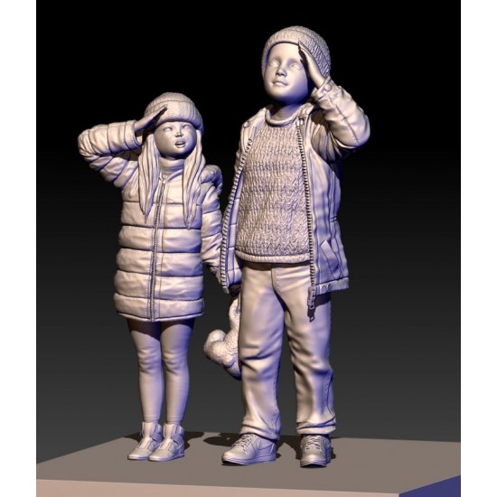 1/35 Children of Peace - Kids Salute, Eastern Europe (2 figures) 1/35 Children of Peace - Kids Salute, Eastern Europe (2 figures)
