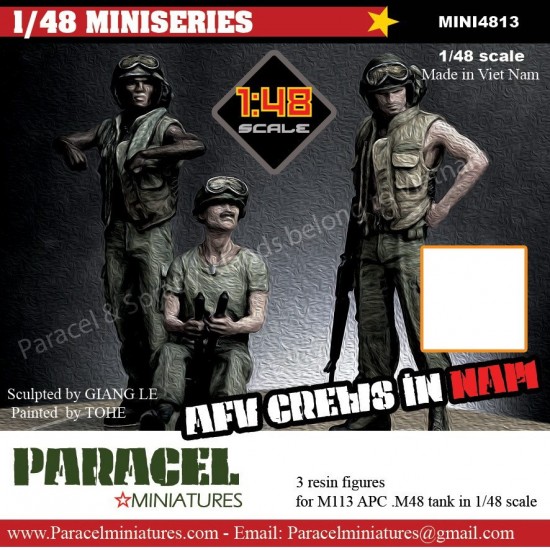 1/48 Vietnam War US AFV Crews (3 figures) 1/48 Vietnam War US AFV Crews (3 figures)