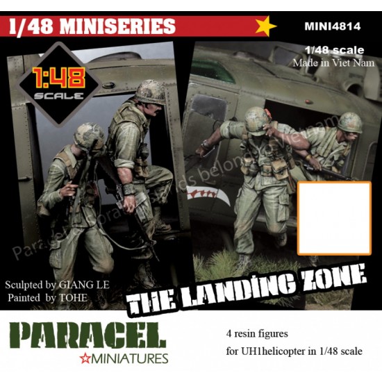 1/48 The Landing Zone - Vietnam War UH Helicopter Huey Crews (4 figures) 1/48 The Landing Zone - Vietnam War UH Helicopter Huey Crews (4 figures)