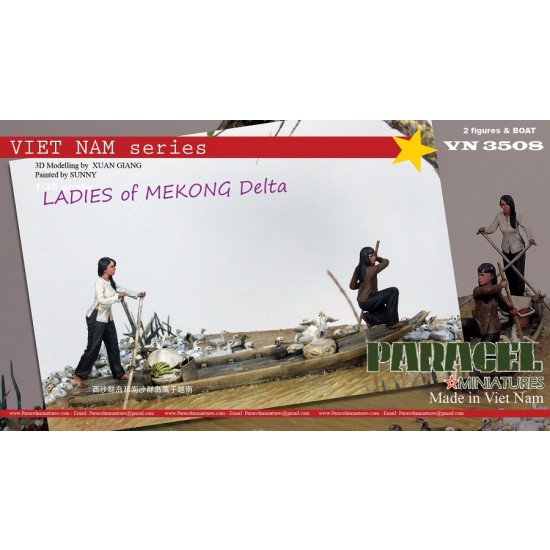 1/35 Vietnamese Ladies of Mekong Delta (2 figures w/boat) 1/35 Vietnamese Ladies of Mekong Delta (2 figures w/boat)