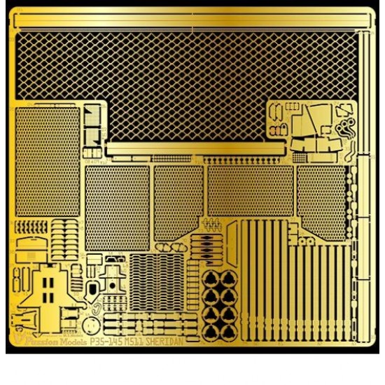 1/35 M551 Sheridan Detail Set (PE) for Tamiya kit #35365 1/35 M551 Sheridan Detail Set (PE) for Tamiya kit #35365