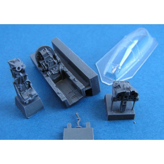 1/72 Dassault Mirage IIIE/R/5/BA Cockpit + Seat + Vacu Canopy for Heller kit 1/72 Dassault Mirage IIIE/R/5/BA Cockpit + Seat + Vacu Canopy for Heller kit
