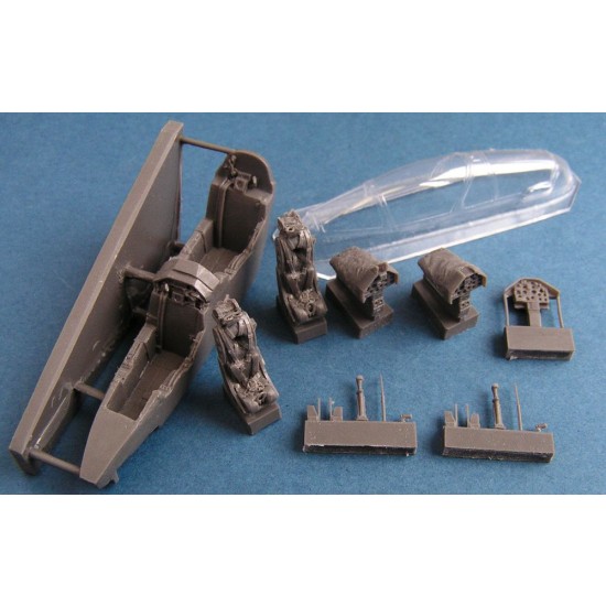 1/72 Dassault-Dornier Alpha Jet E Cockpit + Vacu Canopy for Airfix/Heller kit 1/72 Dassault-Dornier Alpha Jet E Cockpit + Vacu Canopy for Airfix/Heller kit