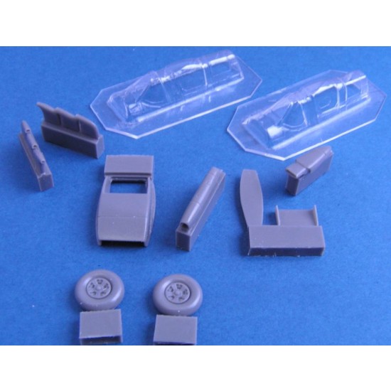 1/72 Spitfire Mk.I Upgrade Set (exhausts, wheels, air intake, Vac canopies) for Airfix kit 1/72 Spitfire Mk.I Upgrade Set (exhausts, wheels, air intake, Vac canopies) for Airfix kit