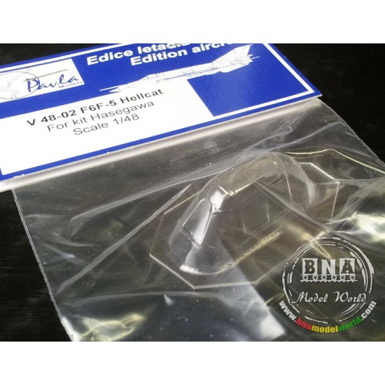 1/48 Grumman F6F Hellcat Vacu-Formed Canopy for Hasegawa kit 1/48 Grumman F6F Hellcat Vacu-Formed Canopy for Hasegawa kit