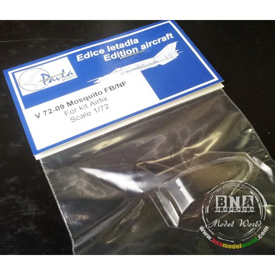 1/72 de Havilland Mosquito Fighter Version Vacu-Formed Canopy for Airfix kit 1/72 de Havilland Mosquito Fighter Version Vacu-Formed Canopy for Airfix kit