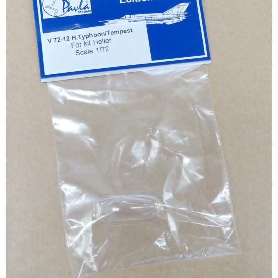 1/72 Hawker Typhoon/Tempest Vacu-Formed Canopy for Heller kit 1/72 Hawker Typhoon/Tempest Vacu-Formed Canopy for Heller kit