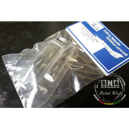 1/72 Sukhoi Su-27, Su-27UB Vacu-Formed Canopy for Italeri kit 1/72 Sukhoi Su-27, Su-27UB Vacu-Formed Canopy for Italeri kit