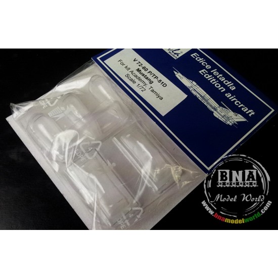 1/72 P-51D/TP-51D Mustang Vacu-Formed Canopy for Academy/Tamiya kit 1/72 P-51D/TP-51D Mustang Vacu-Formed Canopy for Academy/Tamiya kit