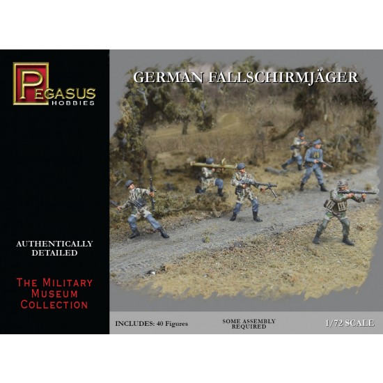 1/72 WWII German Fallschirmjager (40 Figures) 1/72 WWII German Fallschirmjager (40 Figures)