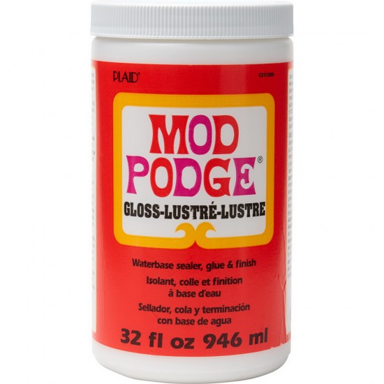 Mod Podge Gloss #CS11203 (32oz/946ml) - Waterbase Sealer, Glue & Finish Mod Podge Gloss #CS11203 (32oz/946ml) - Waterbase Sealer, Glue & Finish