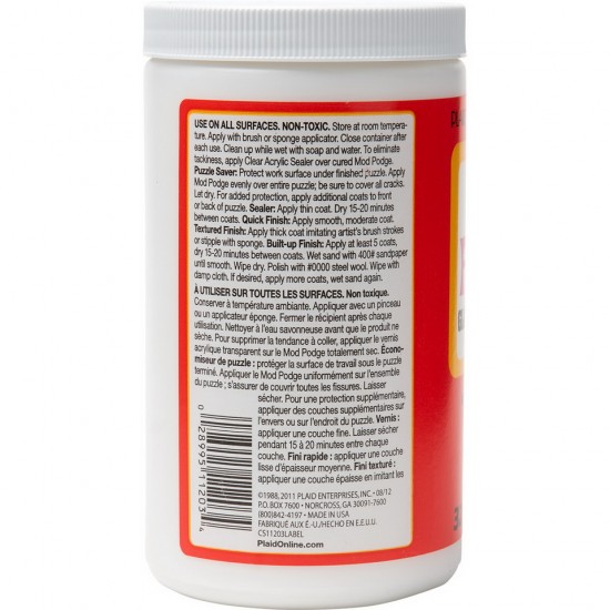 Mod Podge Gloss #CS11203 (32oz/946ml) - Waterbase Sealer, Glue & Finish Mod Podge Gloss #CS11203 (32oz/946ml) - Waterbase Sealer, Glue & Finish