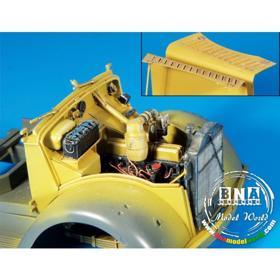 1/35 Opel Blitz Engine Compartment Detail Set for Tamiya kit 1/35 Opel Blitz Engine Compartment Detail Set for Tamiya kit