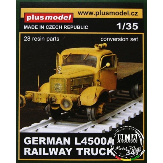 Conversion Set for 1/35 German L4500A Railway Truck for Zvezda kit