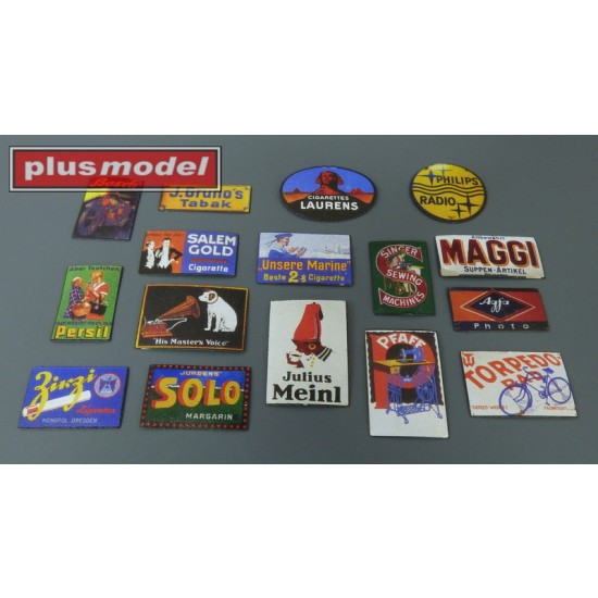 1/35 Tin Advertising Sign, Germany 1930s-1940s 1/35 Tin Advertising Sign, Germany 1930s-1940s