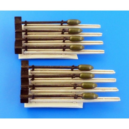1/72 British 3inch Missiles for Bristol Beaufighter kit 1/72 British 3inch Missiles for Bristol Beaufighter kit