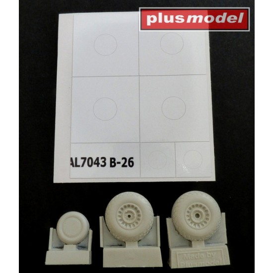 1/72 Martin B-26 Marauder Early Wheels #Diamond Tread 1/72 Martin B-26 Marauder Early Wheels #Diamond Tread
