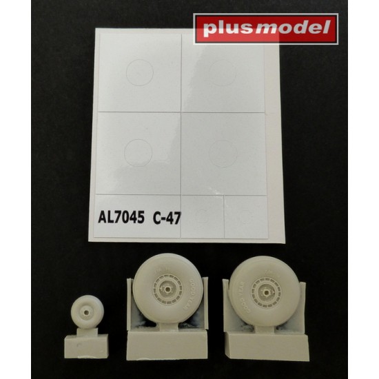 1/72 Douglas C-47 Skytrain Wheels without Cover 1/72 Douglas C-47 Skytrain Wheels without Cover