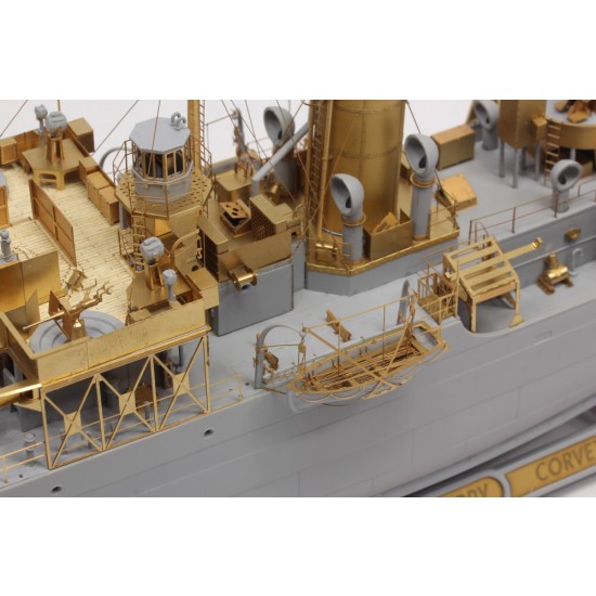 1/144 HMCS Snowberry Flower Class Corvette Detail Up Set for Revell kit #05132