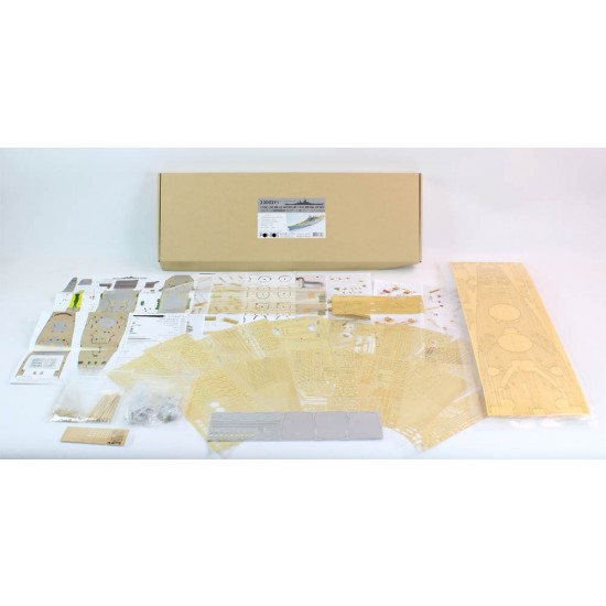 1/200 USS BB-63 Missouri 1945 Detail set for Trumpeter (Teak Tone Wood Deck+PE+Barrels...) 1/200 USS BB-63 Missouri 1945 Detail set for Trumpeter (Teak Tone Wood Deck+PE+Barrels...)