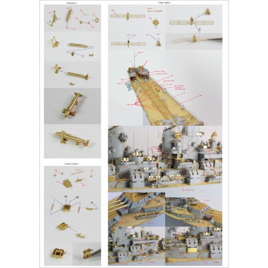 1/200 USS BB-63 Missouri 1945 Detail set for Trumpeter (Teak Tone Wood Deck+PE+Barrels...) 1/200 USS BB-63 Missouri 1945 Detail set for Trumpeter (Teak Tone Wood Deck+PE+Barrels...)