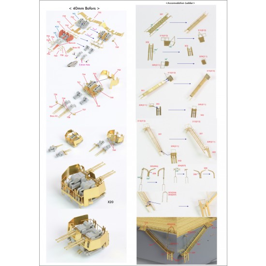 1/200 USS BB-63 Missouri 1945 Detail set for Trumpeter (Teak Tone Wood Deck+PE+Barrels...) 1/200 USS BB-63 Missouri 1945 Detail set for Trumpeter (Teak Tone Wood Deck+PE+Barrels...)